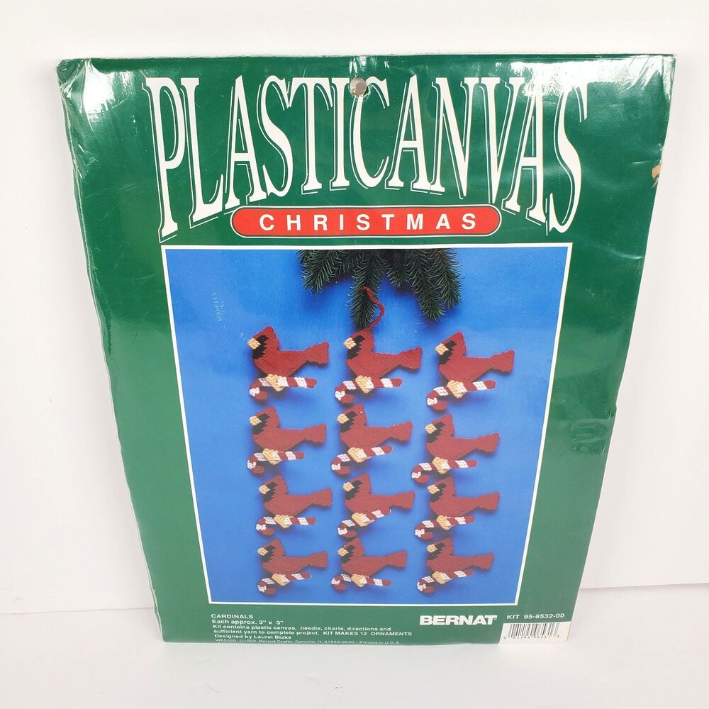 Bernat Plastic Canvas Christmas Ornament Kitβ "Cardinals"